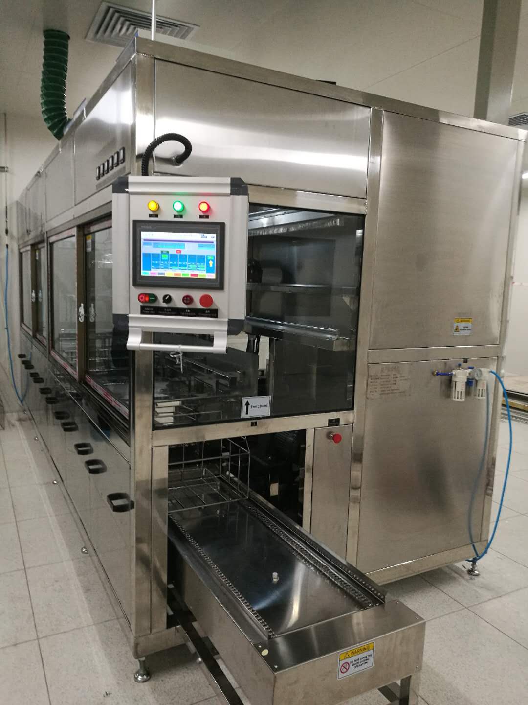 双机械臂超声清洗烘干线(图3) 双机械臂超声清洗烘干线(图3)