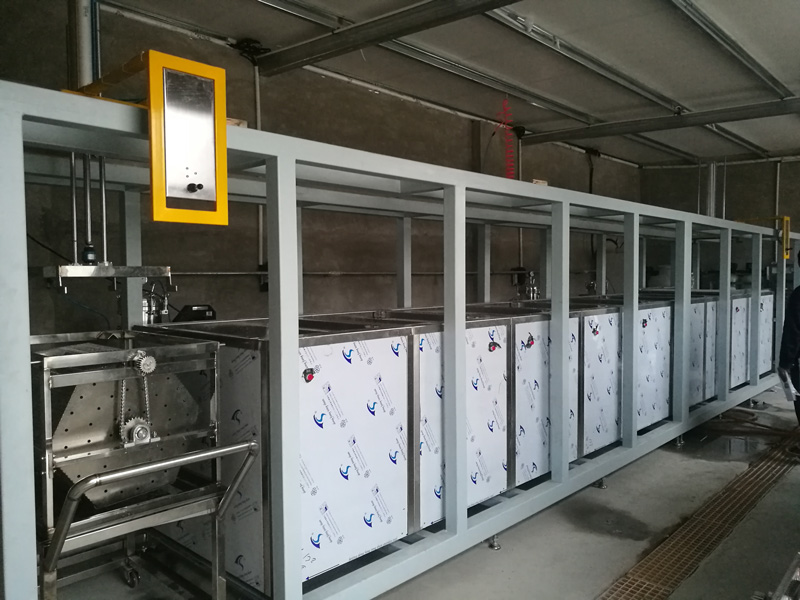 多工位气动提升超声波清洗流水线(图4) 多工位气动提升超声波清洗流水线(图4)