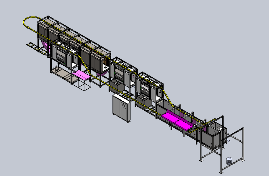 悬挂式超声波清洗烘干机